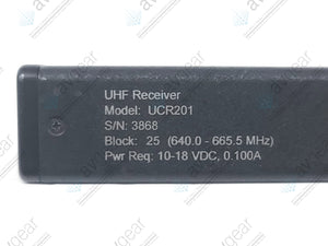 Lectrosonics UCR201 UHF Receiver Block 25 (640-665MHz) [Not For Use In The USA]