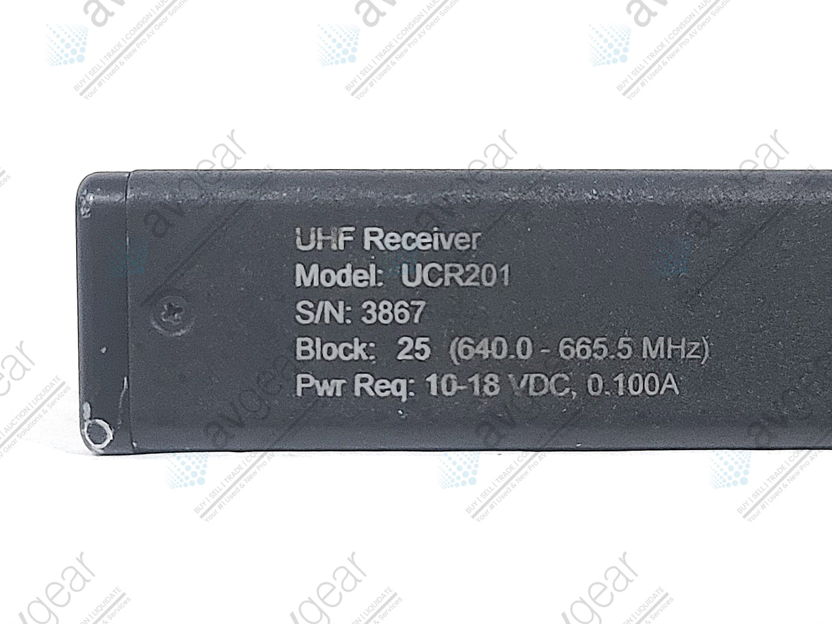 Lectrosonics UCR201 UHF Receiver Block 25 (640-665MHz) [Not For Use In The USA]