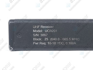 Lectrosonics UCR201 UHF Receiver Block 25 (640-665MHz) [Not For Use In The USA]