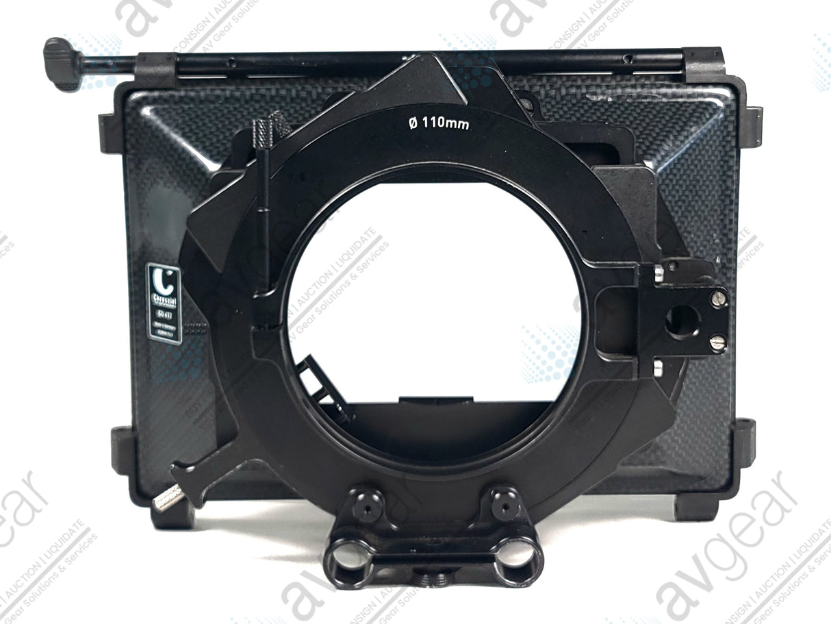 Chrosziel SD 412 Matte Box 110MM Outer Ring, Filter Trays & Rail Mount (Missing Flag)