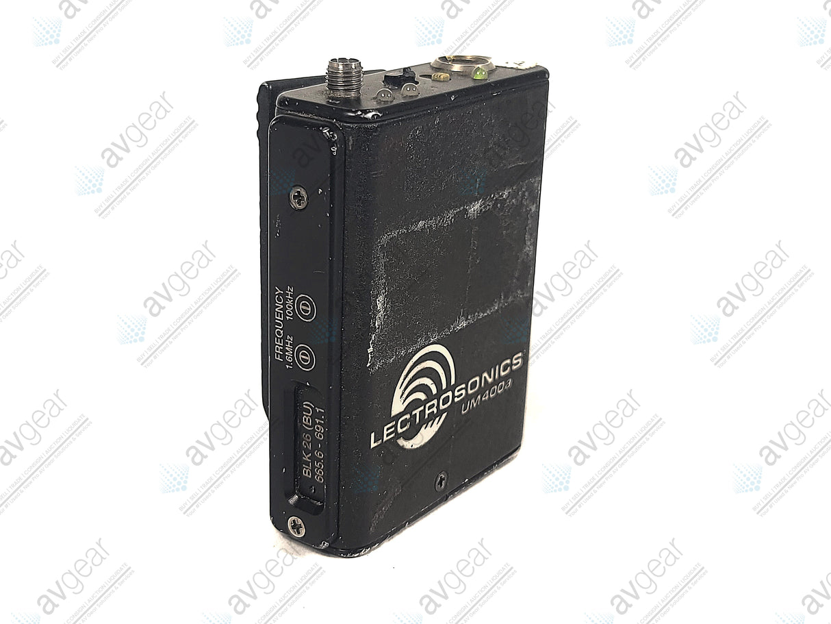 Lectrosonics UM400A Block 26 Belt Pack Transmitter (665-691MHz) [Not For Use In The USA]