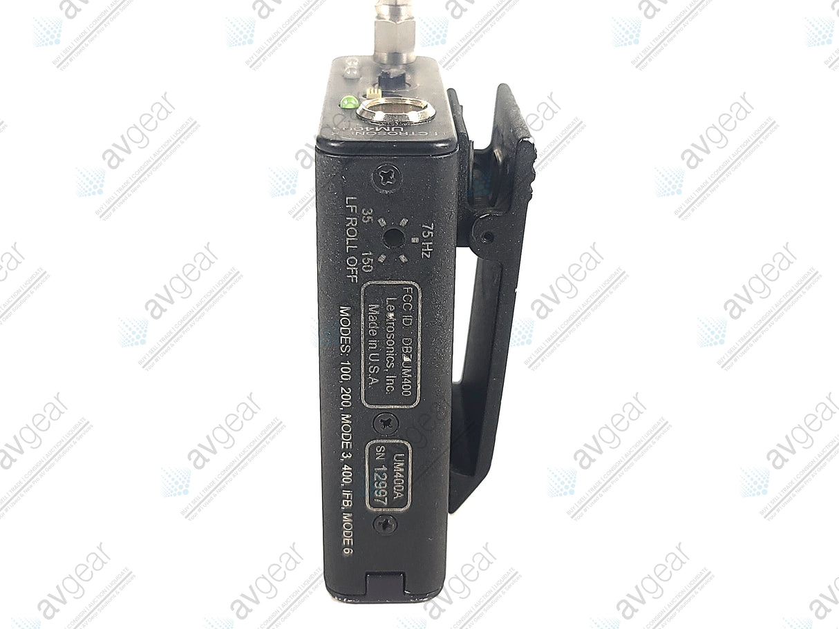 Lectrosonics UM400A Block 25 Belt Pack Transmitter (640-665MHz) [Not For Use In The USA]