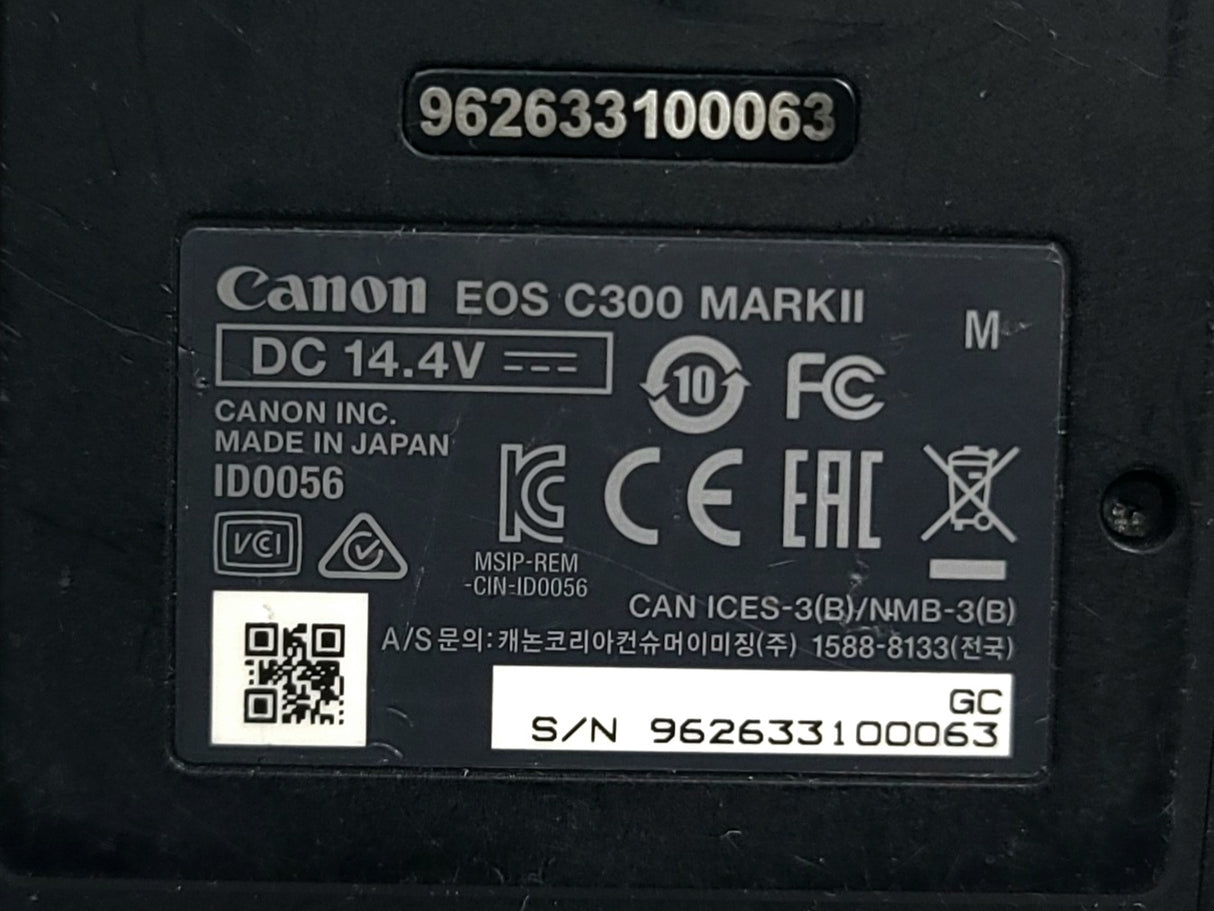 Canon Cinema EOS C300 Mark II Camcorder Body w/ Accessories in Pelican 1610 Case