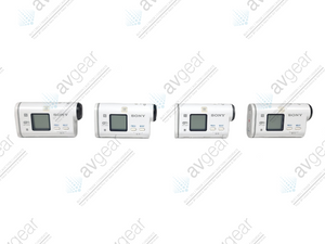 (Lof of 4) Sony HDR-AS100V/W POV Action Cam w/ Accessories