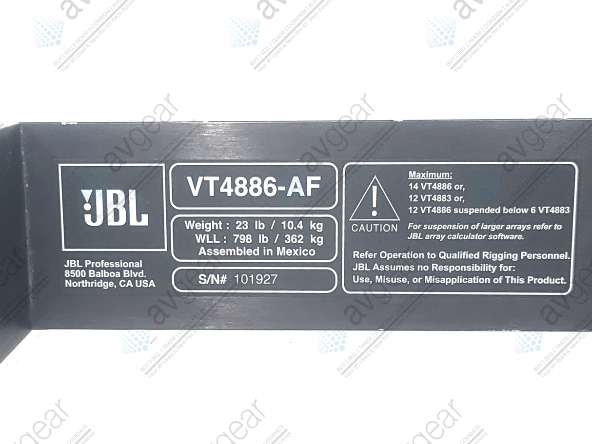 JBL VT4886-AF Subcompact Array Frame