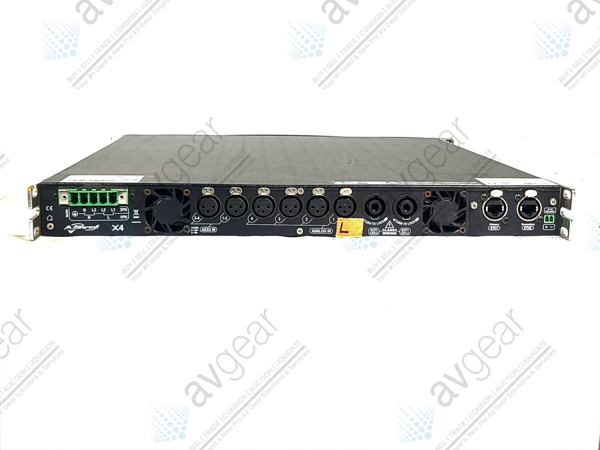 Powersoft X4 6000-Watt 4 Channel Power Amplifier