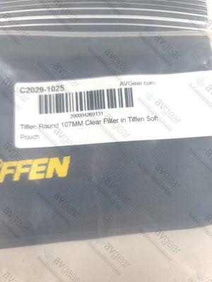 Tiffen Round 107MM Clear Filter in Tiffen Soft Pouch