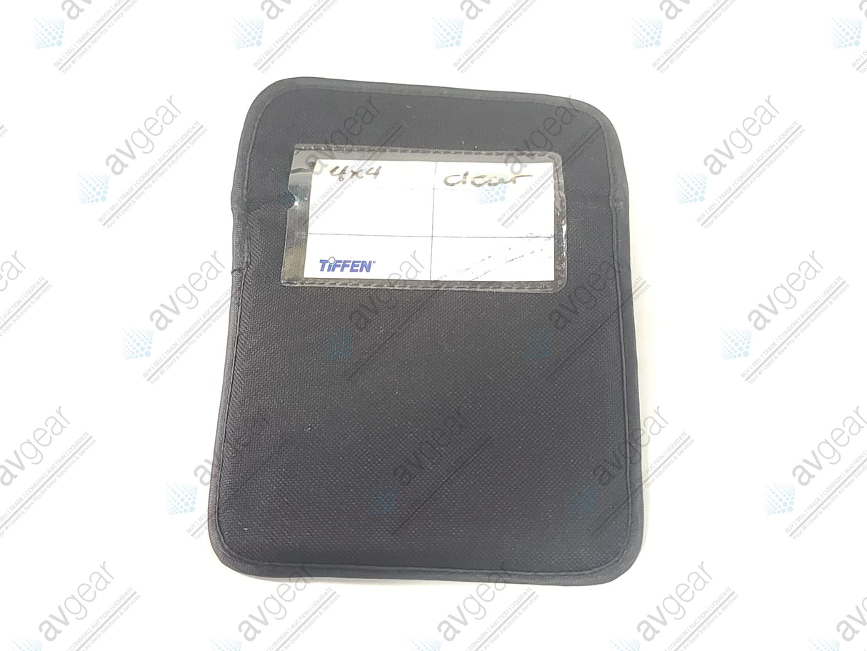 Tiffen 4x4 Square Clear Filter in Tiffen Soft Pouch