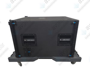 JBL VT4883 Subcompact Dual 12" Cardioid-Arrayable Subwoofer in Rotomolded Vertec Transporter Road Case
