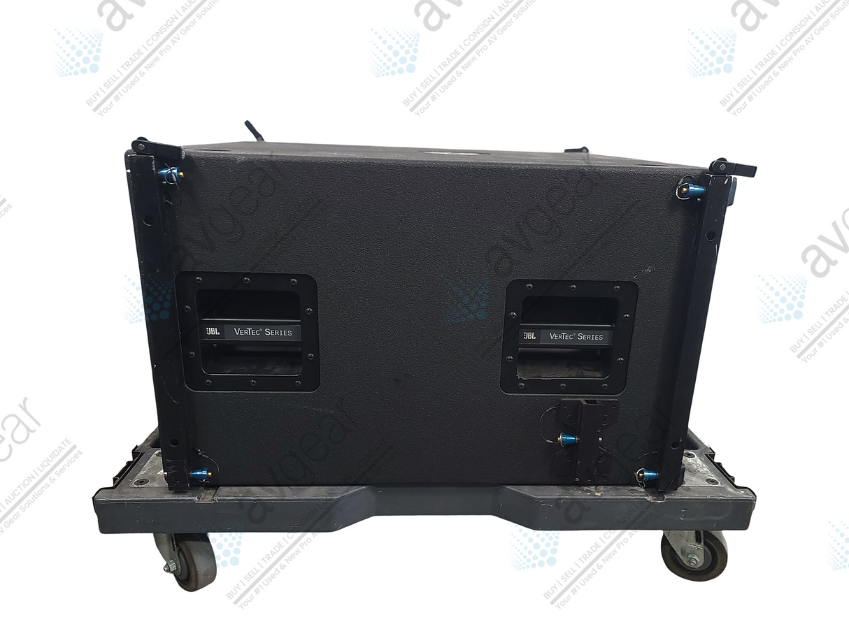 JBL VT4883 Subcompact Dual 12" Cardioid-Arrayable Subwoofer in Rotomolded Vertec Transporter Road Case