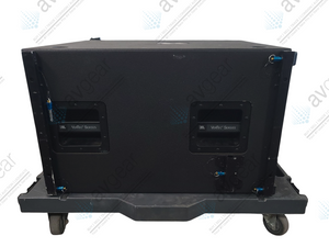 JBL VT4883 Subcompact Dual 12" Cardioid-Arrayable Subwoofer in Rotomolded Vertec Transporter Road Case
