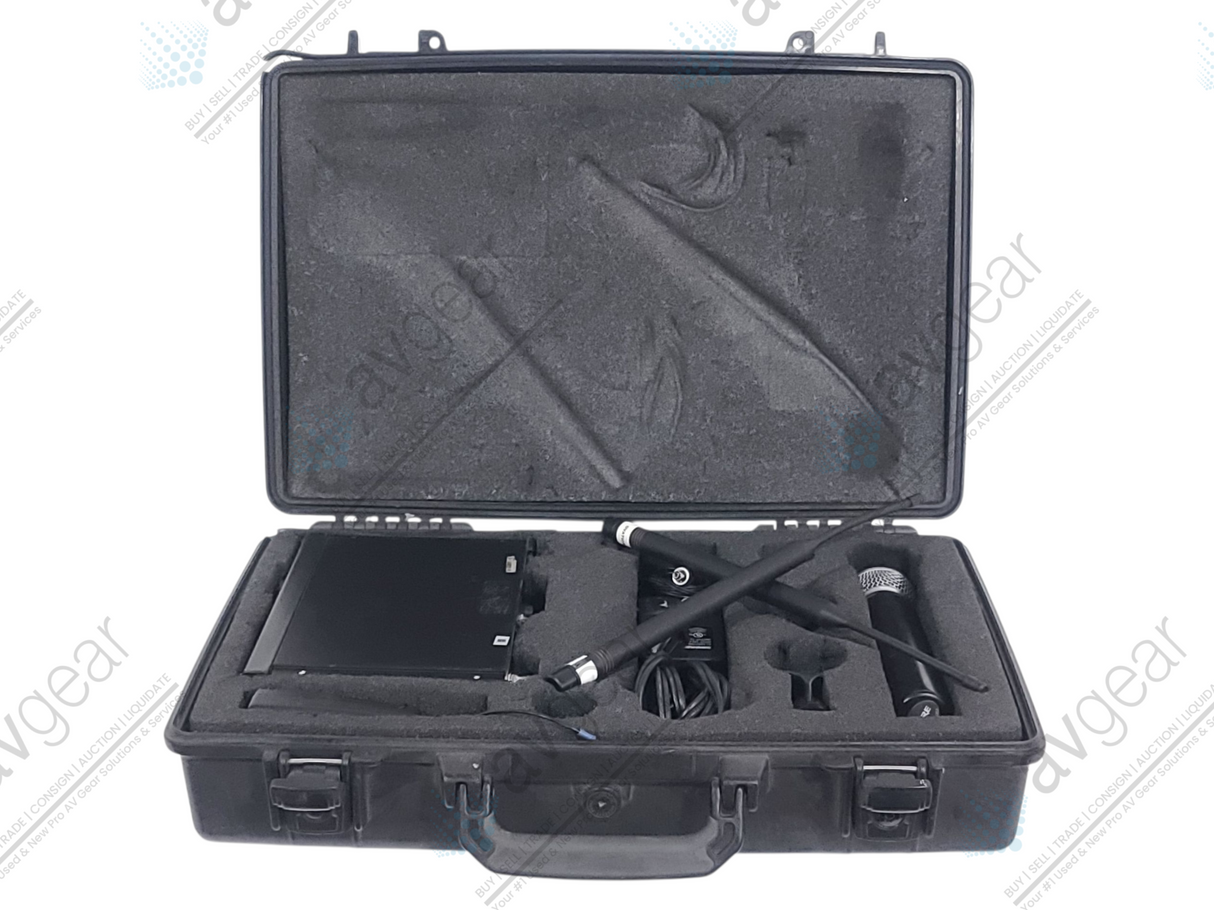 Shure ULXP4 Wireless Receiver Kit (G3: 470-506MHz) w/ Accessories in Pelican 1490 Case