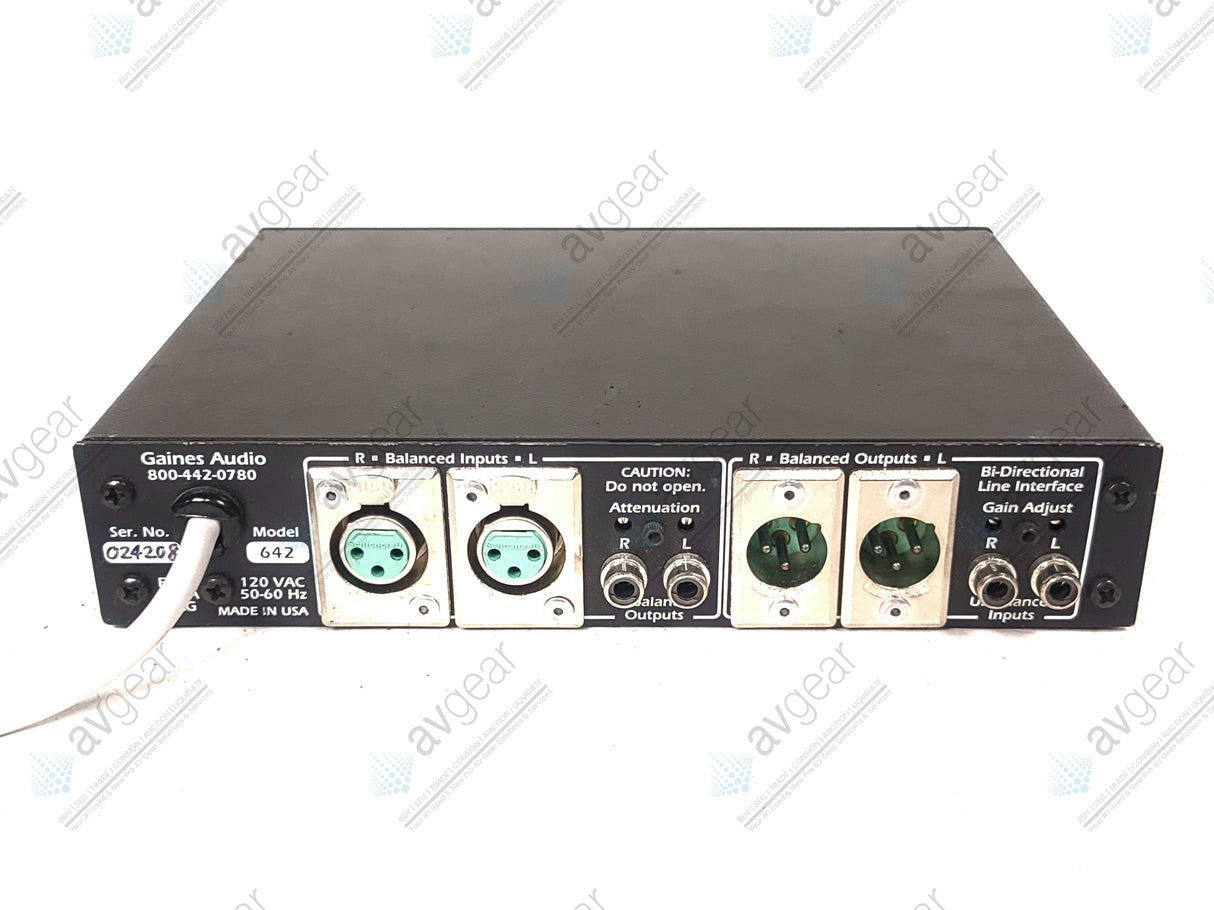 Gaines Audio 642 Balanced Line Interface