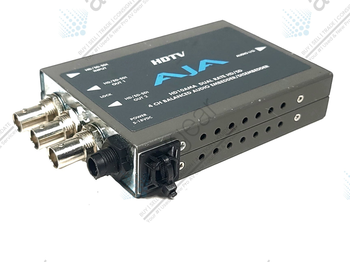 AJA HD10AMA HD/SD-SDI 4 Channel Analog Audio Embedder/Disembedder