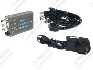 AJA HD10AMA HD/SD-SDI 4 Channel Analog Audio Embedder/Disembedder w/ Breakout Cable