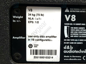 D&B Audiotechnik V8 3-Way Passive Line Array Loudspeaker