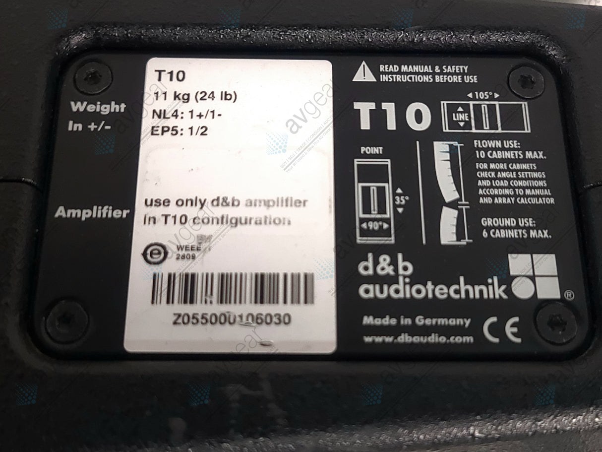 D&B AudioTechnik T10 2-way Line Array Loudspeaker