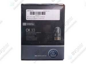 AKG CK33 Hypercardioid Condenser Microphone Capsule (NEW) in Original Box