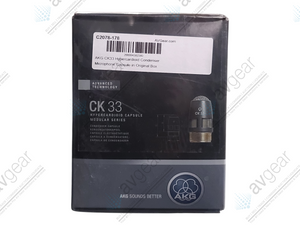 AKG CK33 Hypercardioid Condenser Microphone Capsule (NEW) in Original Box