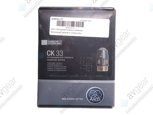 AKG CK33 Hypercardioid Condenser Microphone Capsule (NEW) in Original Box