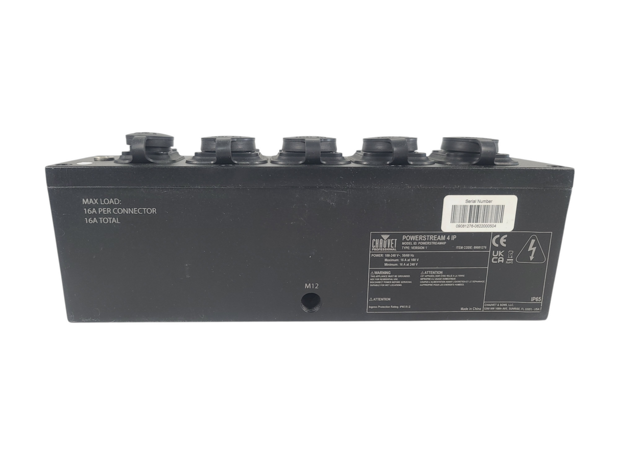 (2) Chauvet PowerStream 4 IP Power Splitters