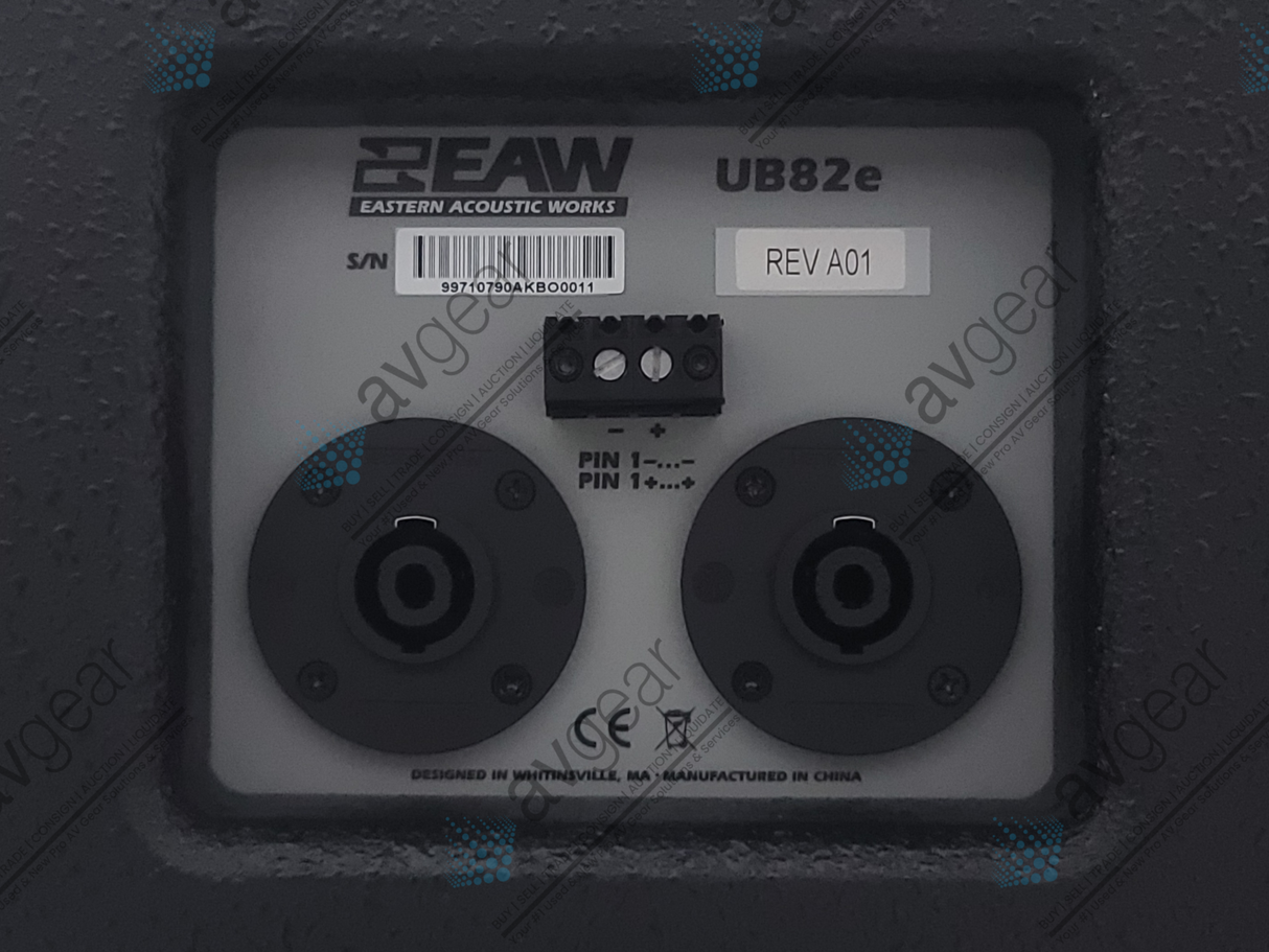 EAW UB82e 2-Way Full Range Passive Loudspeaker (Black) in Original Box (B-Stock)