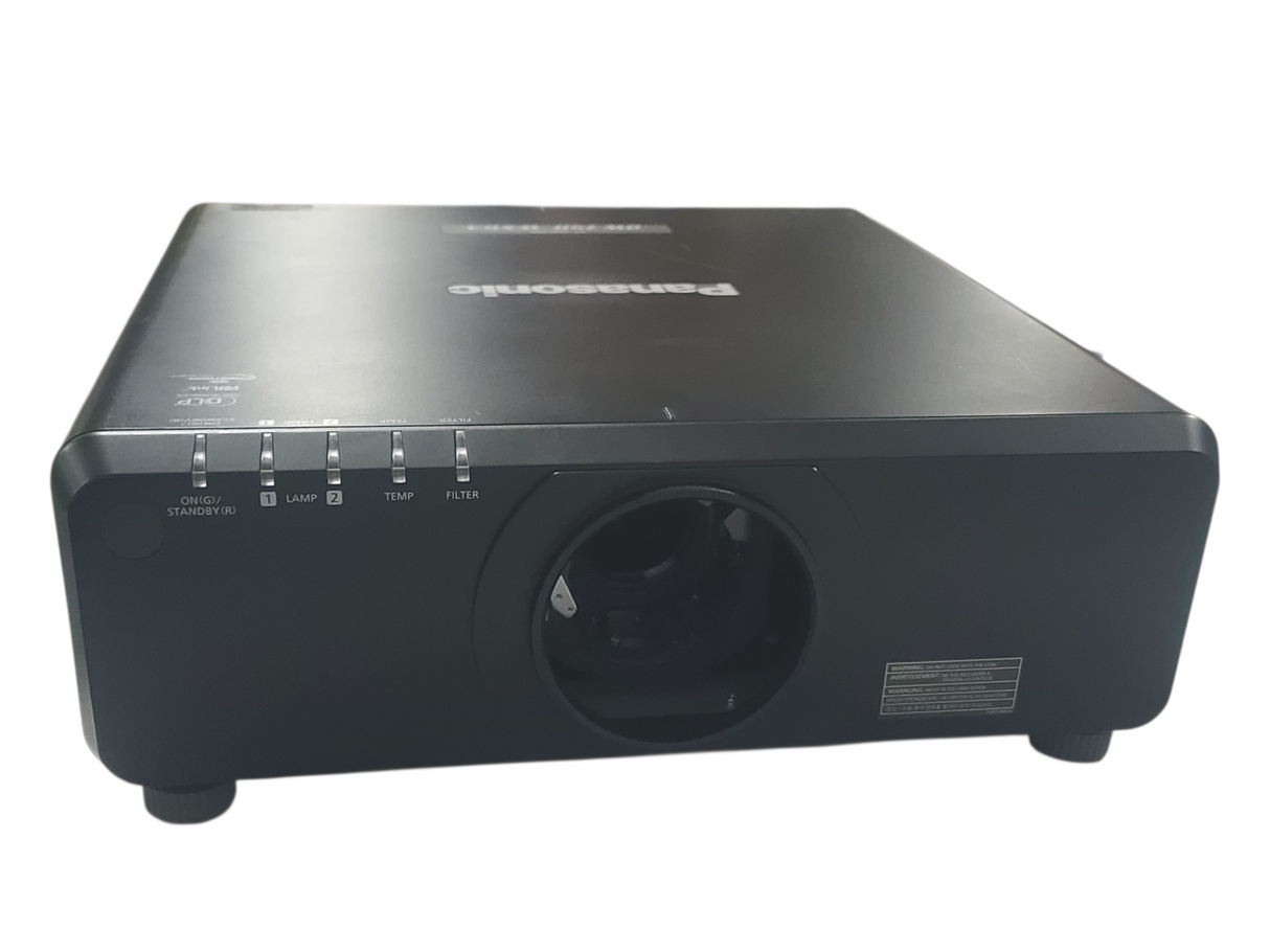 Panasonic PT-DW750LB 7,000 Lumens WXGA 1-Chip DLP (Lamp 1 2685 & Lamp 2 2675) [NO LENS] Projector in Wheeled Pull Behind Case