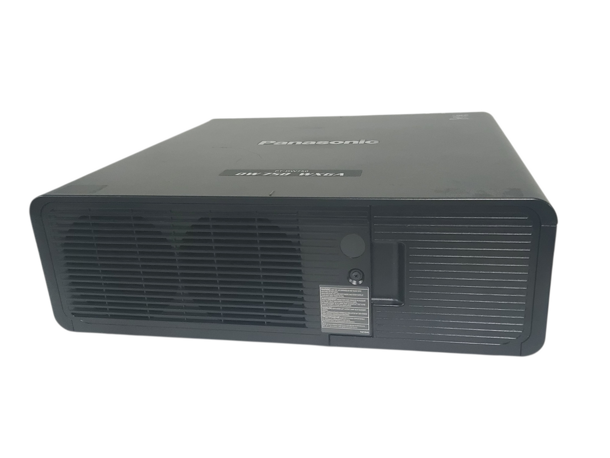 Panasonic PT-DW750LB 7,000 Lumens WXGA 1-Chip DLP (Lamp 1 2685 & Lamp 2 2675) [NO LENS] Projector in Wheeled Pull Behind Case