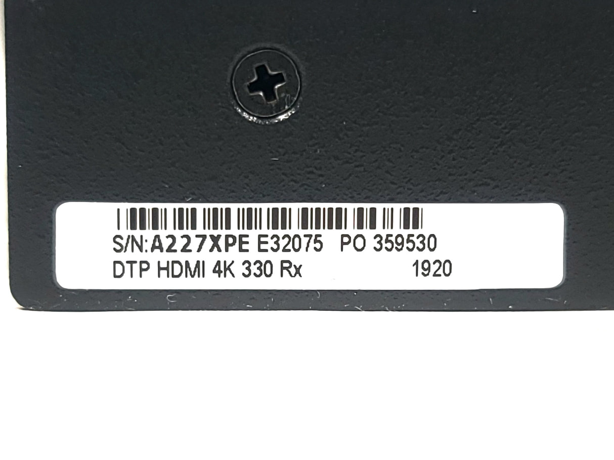 Extron DTP HDMI 4k 330 Rx Receiver