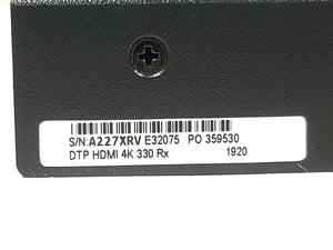 Extron DTP HDMI 4k 330 Rx Receiver