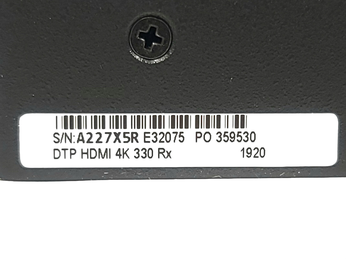 Extron DTP HDMI 4k 330 Rx Receiver