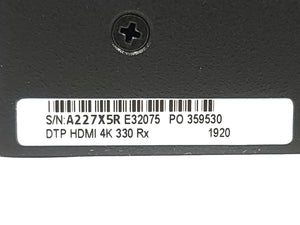 Extron DTP HDMI 4k 330 Rx Receiver