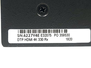 Extron DTP HDMI 4k 330 Rx Receiver