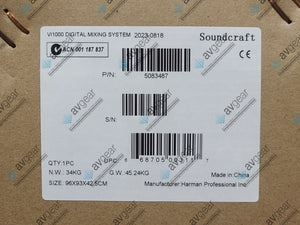 (NEW) SoundCraft Vi1000 96-Channel Compact Vi Series Digital Mixing Console 5083487 (Manufacturer Warranty)