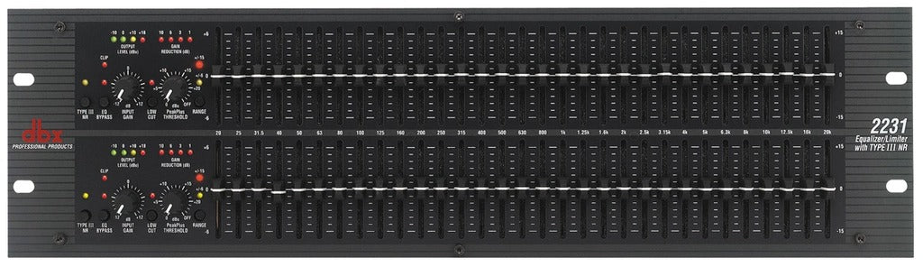 DBX 2231 Dual Channel 31-Band Graphic Equalizer/Limiter