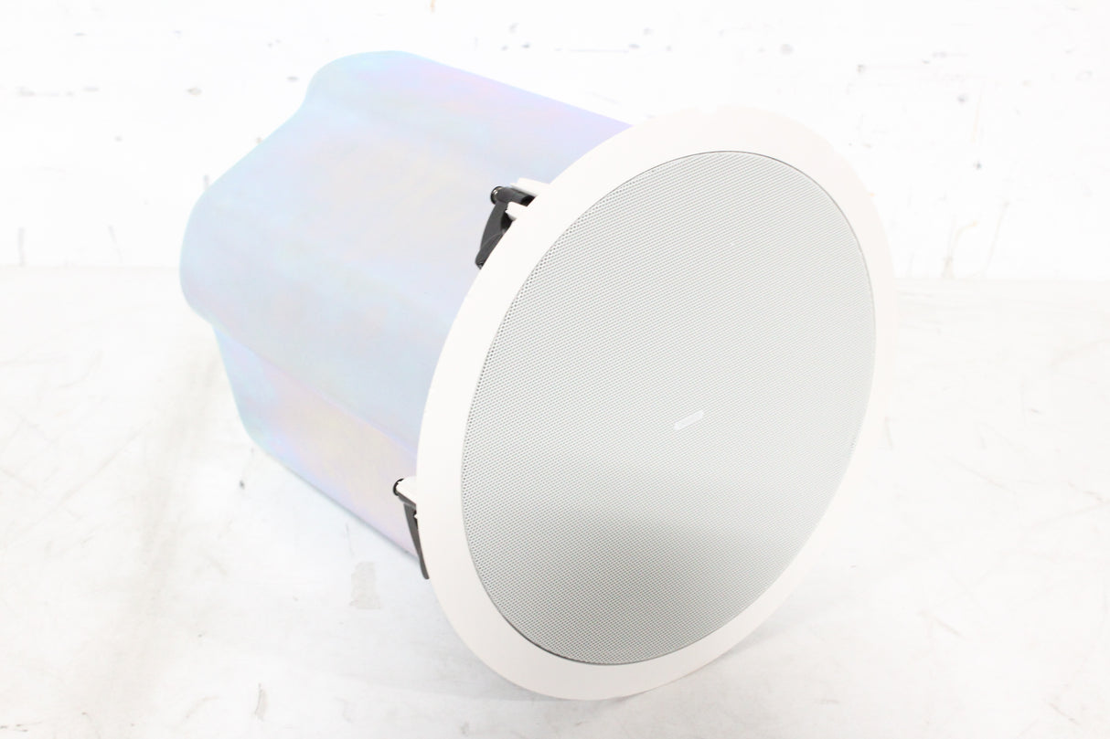 (2) Tannoy CMS 801DC BM Ceiling Monitor Loud Speakers w/ (2) Cut Out Templates