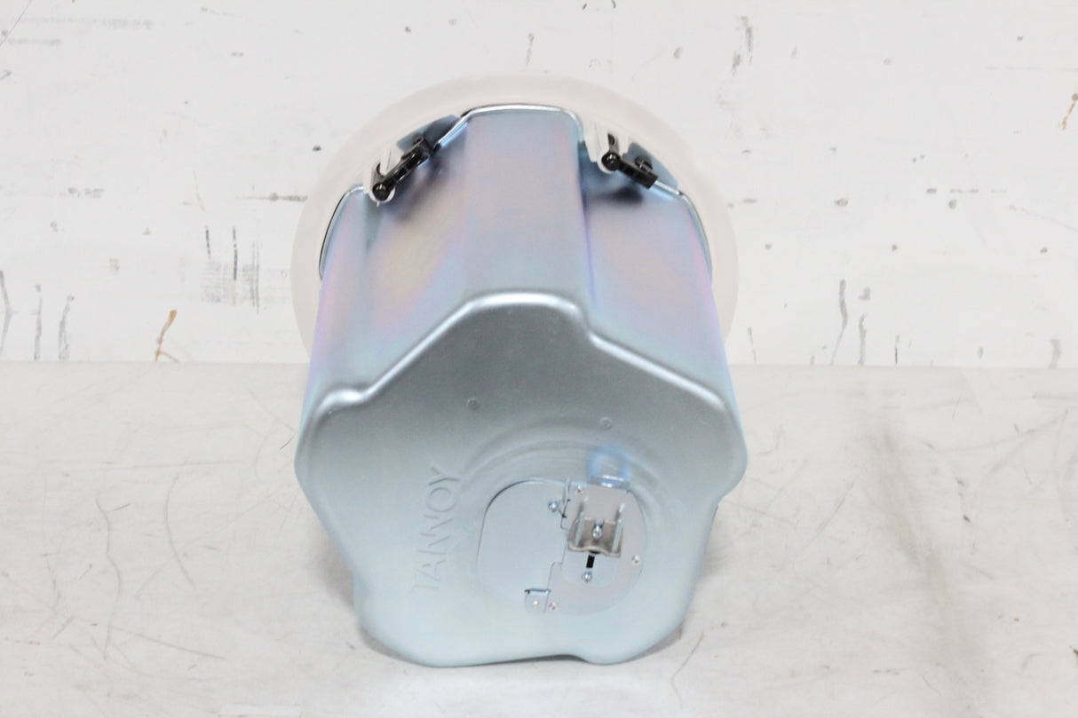 (2) Tannoy CMS 801DC BM Ceiling Monitor Loud Speakers w/ (2) Grilles, (2) Rails &amp; (2) Cut Out Templates