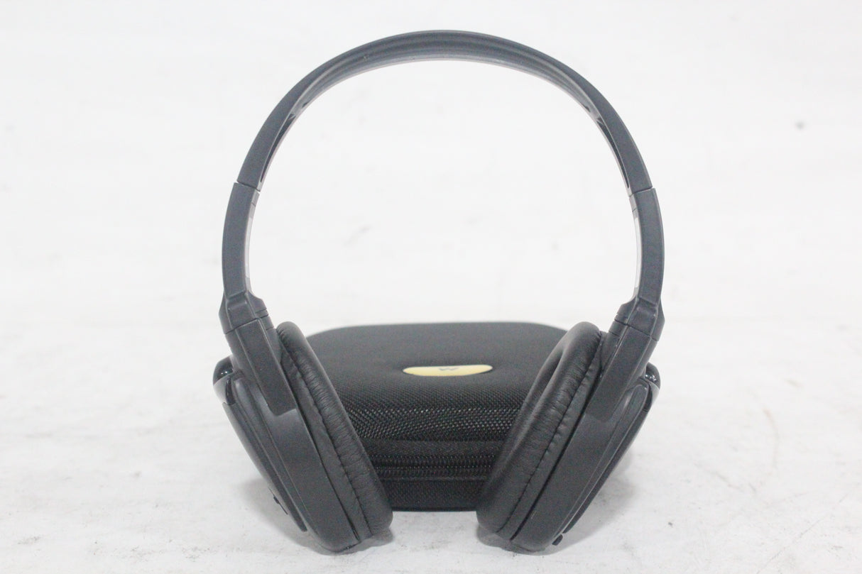 (2) Williams Sound WIR RX15-2 Dual-Channel Infrared Wireless Headphones (2.3 or 2.8 MHz) w/ (2) Vinyl Zipper Cases