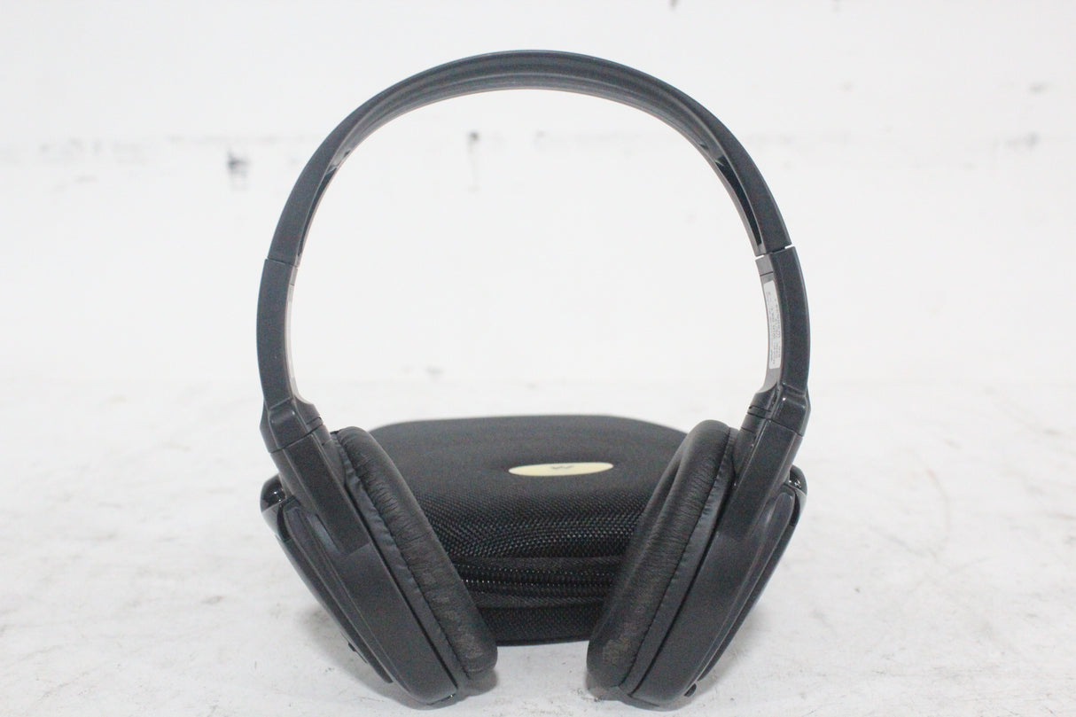 (2) Williams Sound WIR RX15-2 Dual-Channel Infrared Wireless Headphones (2.3 or 2.8 MHz) w/ (2) Vinyl Zipper Cases