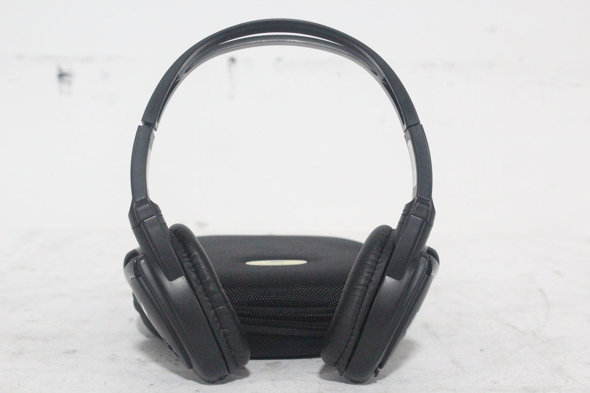 (2) Williams Sound WIR RX15-2 Dual-Channel Infrared Wireless Headphones (2.3 or 2.8 MHz) w/ (2) Vinyl Zipper Cases