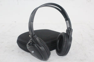 (2) Williams Sound WIR RX15-2 Dual-Channel Infrared Wireless Headphones (2.3 or 2.8 MHz) w/ (2) Vinyl Zipper Cases