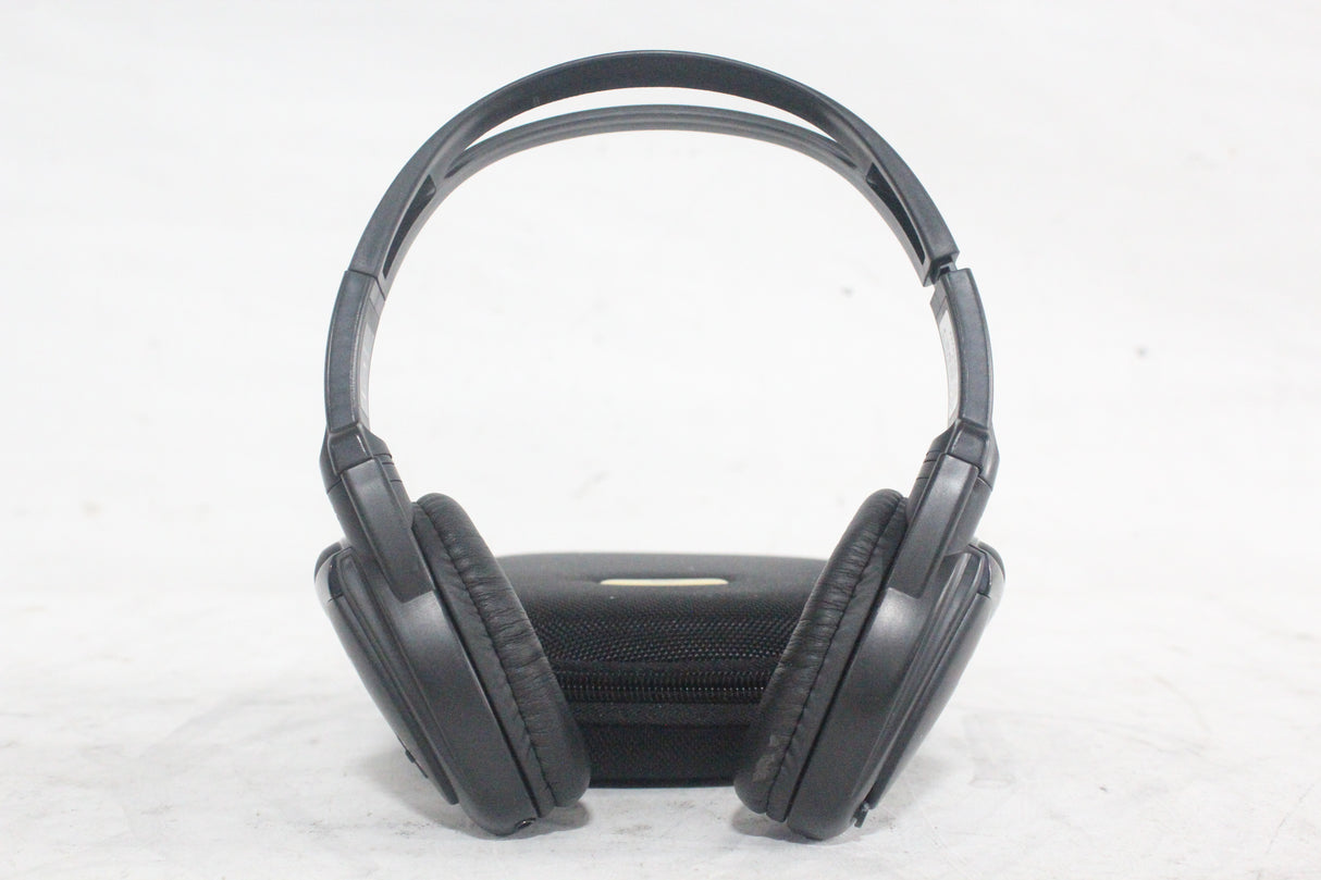 (2) Williams Sound WIR RX15-2 Dual-Channel Infrared Wireless Headphones (2.3 or 2.8 MHz) w/ (2) Vinyl Zipper Cases