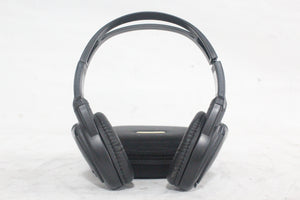 (2) Williams Sound WIR RX15-2 Dual-Channel Infrared Wireless Headphones (2.3 or 2.8 MHz) w/ (2) Vinyl Zipper Cases