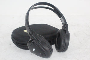 (2) Williams Sound WIR RX15-2 Dual-Channel Infrared Wireless Headphones (2.3 or 2.8 MHz) w/ (2) Vinyl Zipper Cases