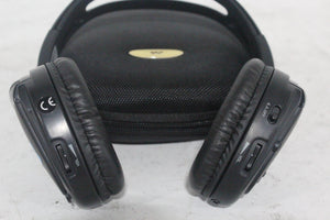 (2) Williams Sound WIR RX15-2 Dual-Channel Infrared Wireless Headphones (2.3 or 2.8 MHz) w/ (2) Vinyl Zipper Cases