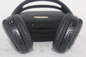 (2) Williams Sound WIR RX15-2 Dual-Channel Infrared Wireless Headphones (2.3 or 2.8 MHz) w/ (2) Vinyl Zipper Cases