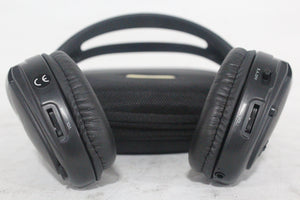 (2) Williams Sound WIR RX15-2 Dual-Channel Infrared Wireless Headphones (2.3 or 2.8 MHz) w/ (2) Vinyl Zipper Cases