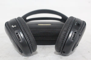 (2) Williams Sound WIR RX15-2 Dual-Channel Infrared Wireless Headphones (2.3 or 2.8 MHz) w/ (2) Vinyl Zipper Cases