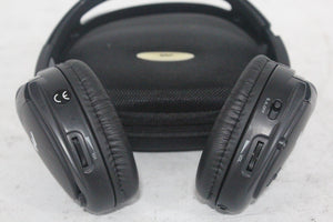 (2) Williams Sound WIR RX15-2 Dual-Channel Infrared Wireless Headphones (2.3 or 2.8 MHz) w/ (2) Vinyl Zipper Cases