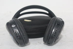 (2) Williams Sound WIR RX15-2 Dual-Channel Infrared Wireless Headphones (2.3 or 2.8 MHz) w/ (2) Vinyl Zipper Cases